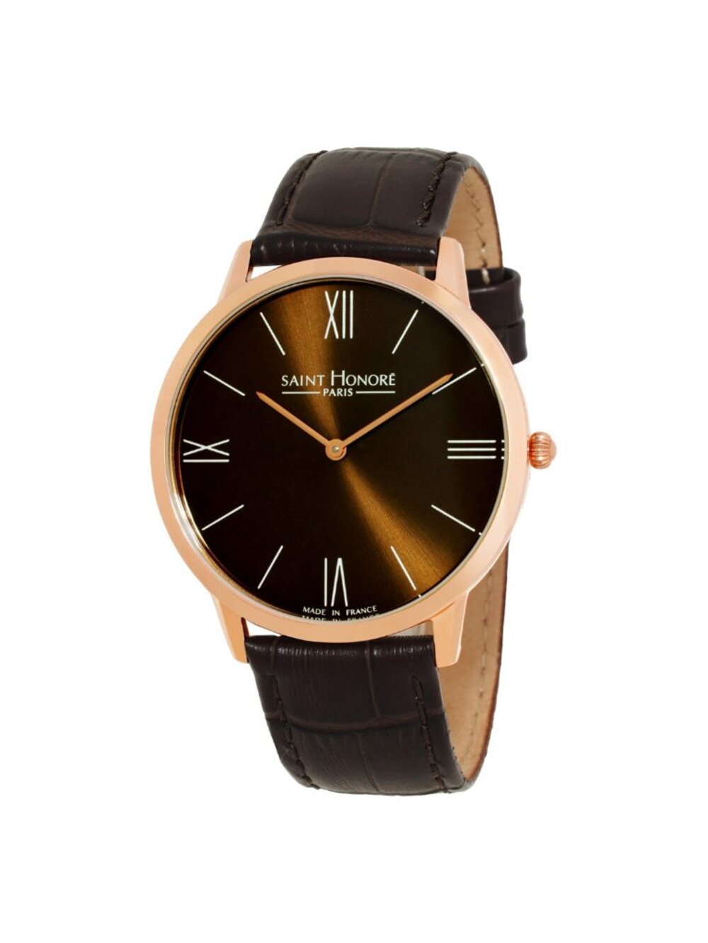 NWT Saint Honore Paris Wagram Quartz Brown Dial Men's Watch